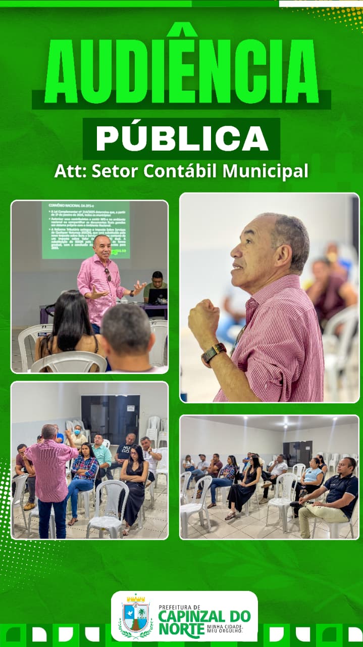 AUDIÊNCIA PÚBLICA E PRESTAÇÃO DE CONTAS EM CAPINZAL DO NORTE