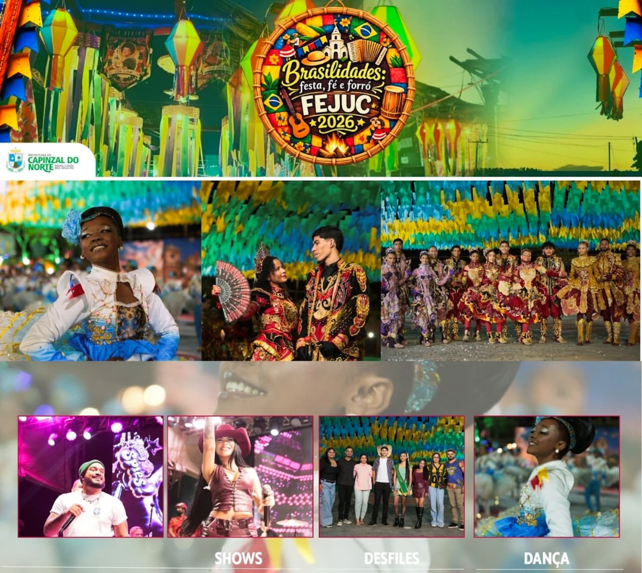 FEJUC Santa Rosa 2026: “Brasilidades: Festa, Fé e Forró”, celebrando as tradições culturais.